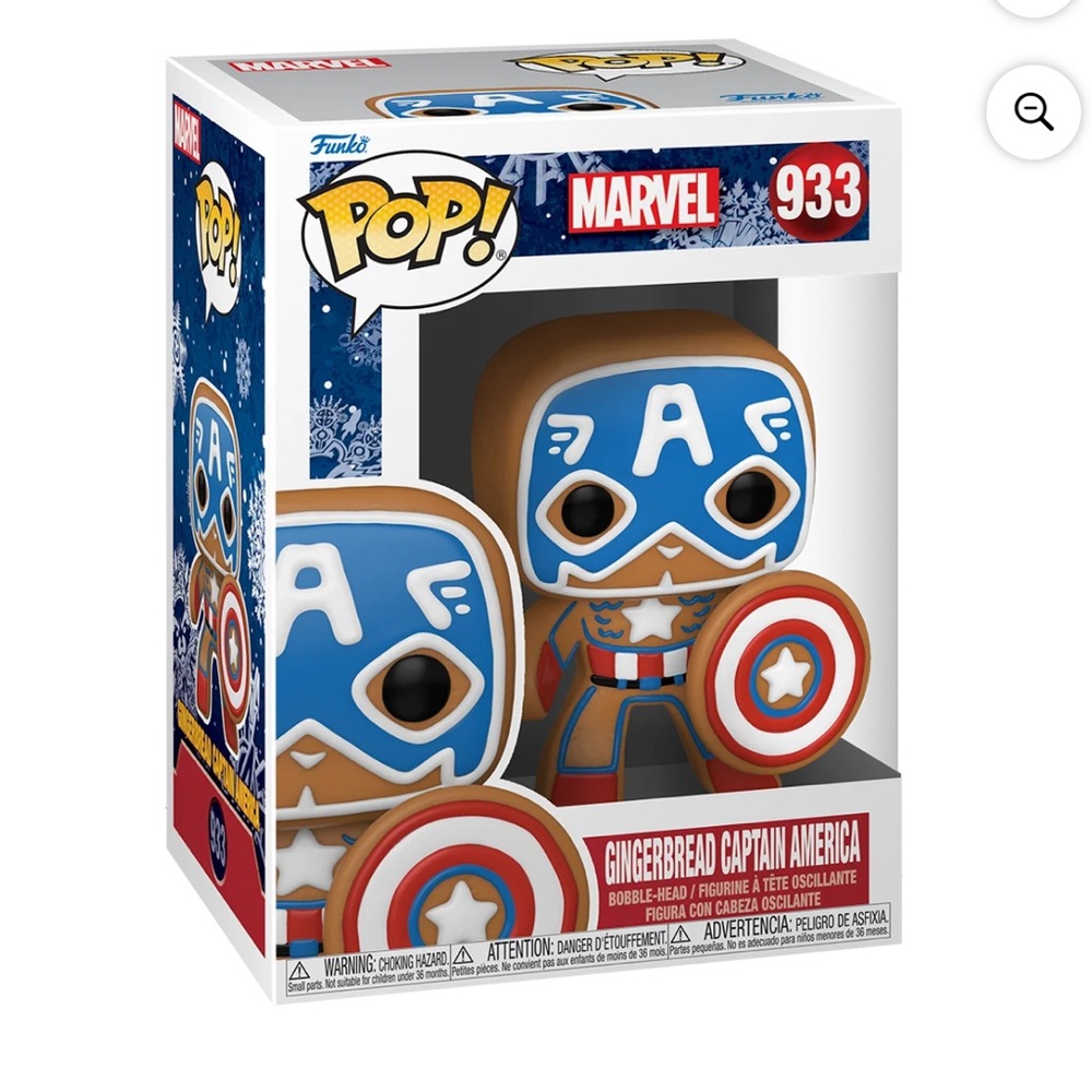 New In Box-Funko-Marvel Gingerbread Captain America
